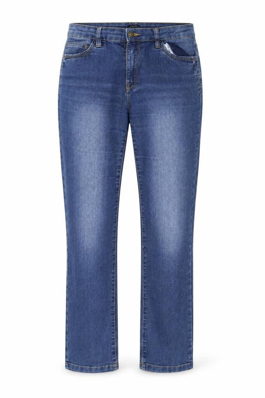 Lwie Womens Blue  Denim Straight Jeans Size 10 L30 in