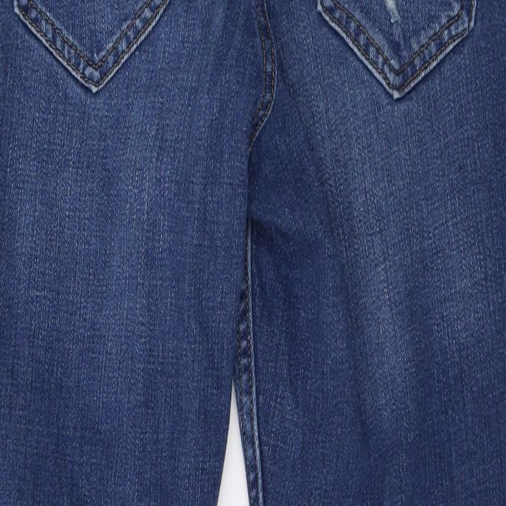 Topshop Womens Blue  Denim Straight Jeans Size 26 in L23 in