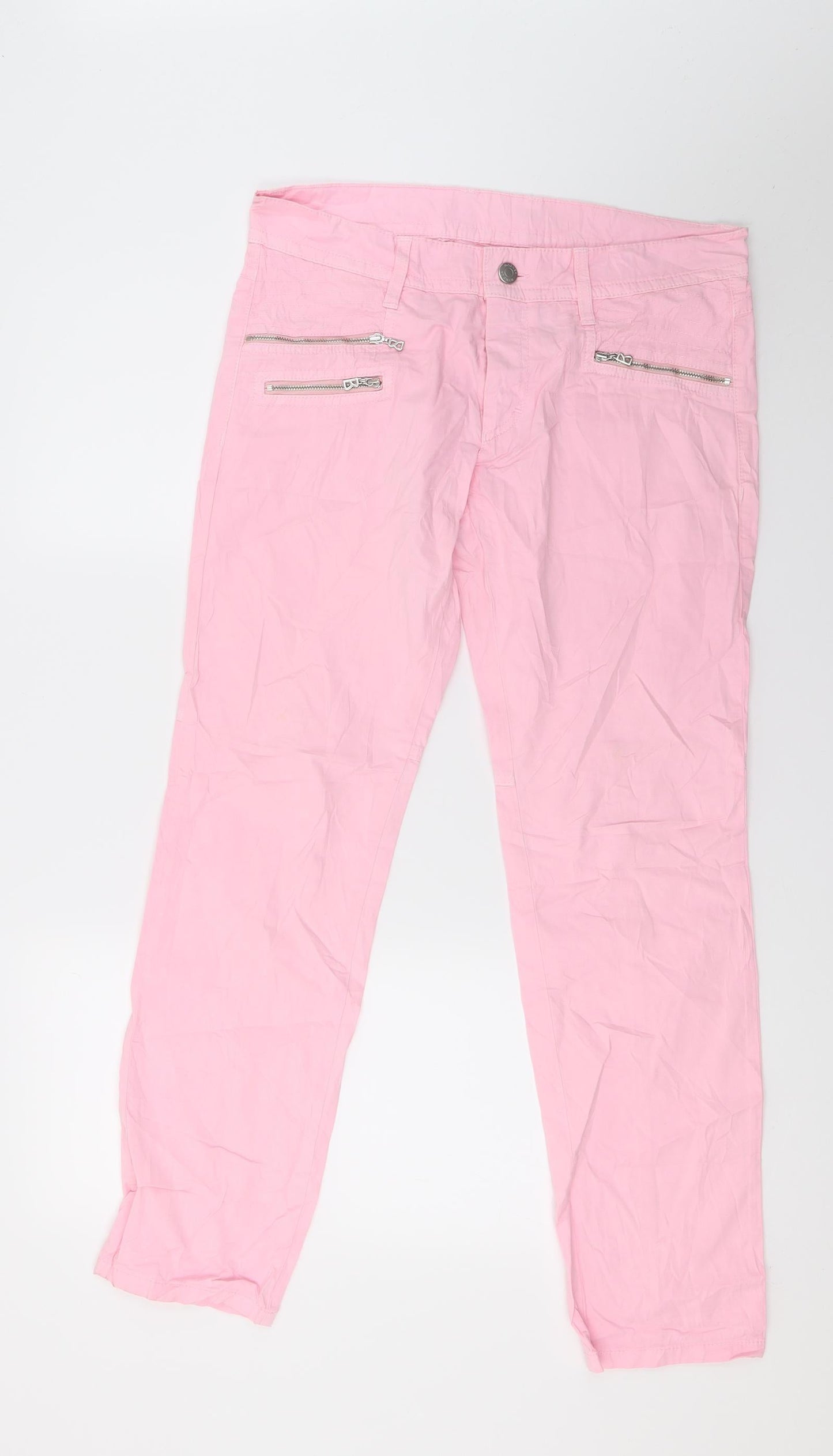 Preworn Womens Pink   Trousers  Size 10 L28 in