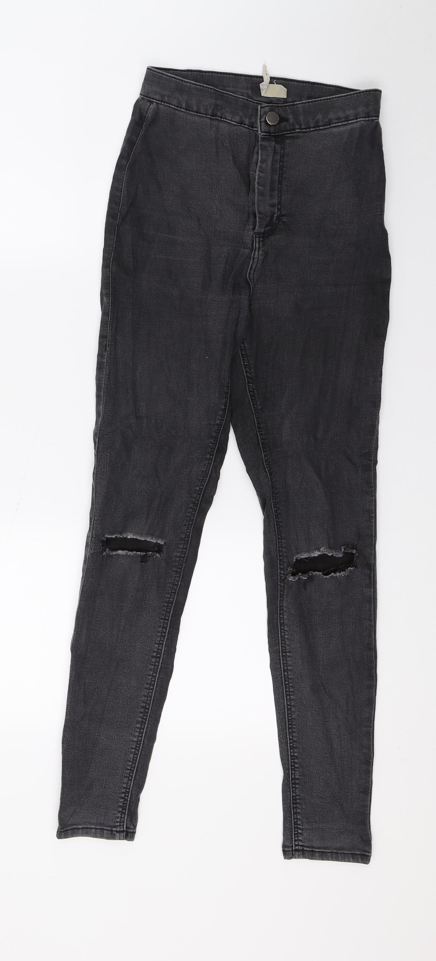 Topshop Womens Grey  Denim Skinny Jeans Size 26 in L30 in