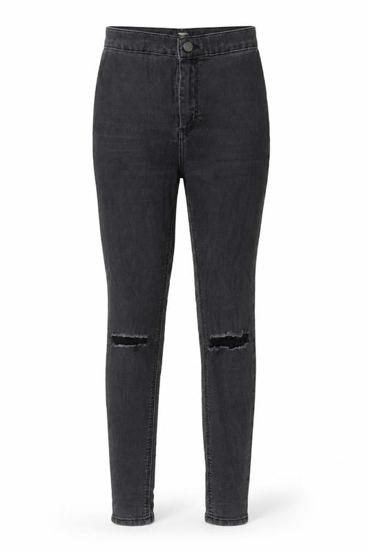 Topshop Womens Grey  Denim Skinny Jeans Size 26 in L30 in