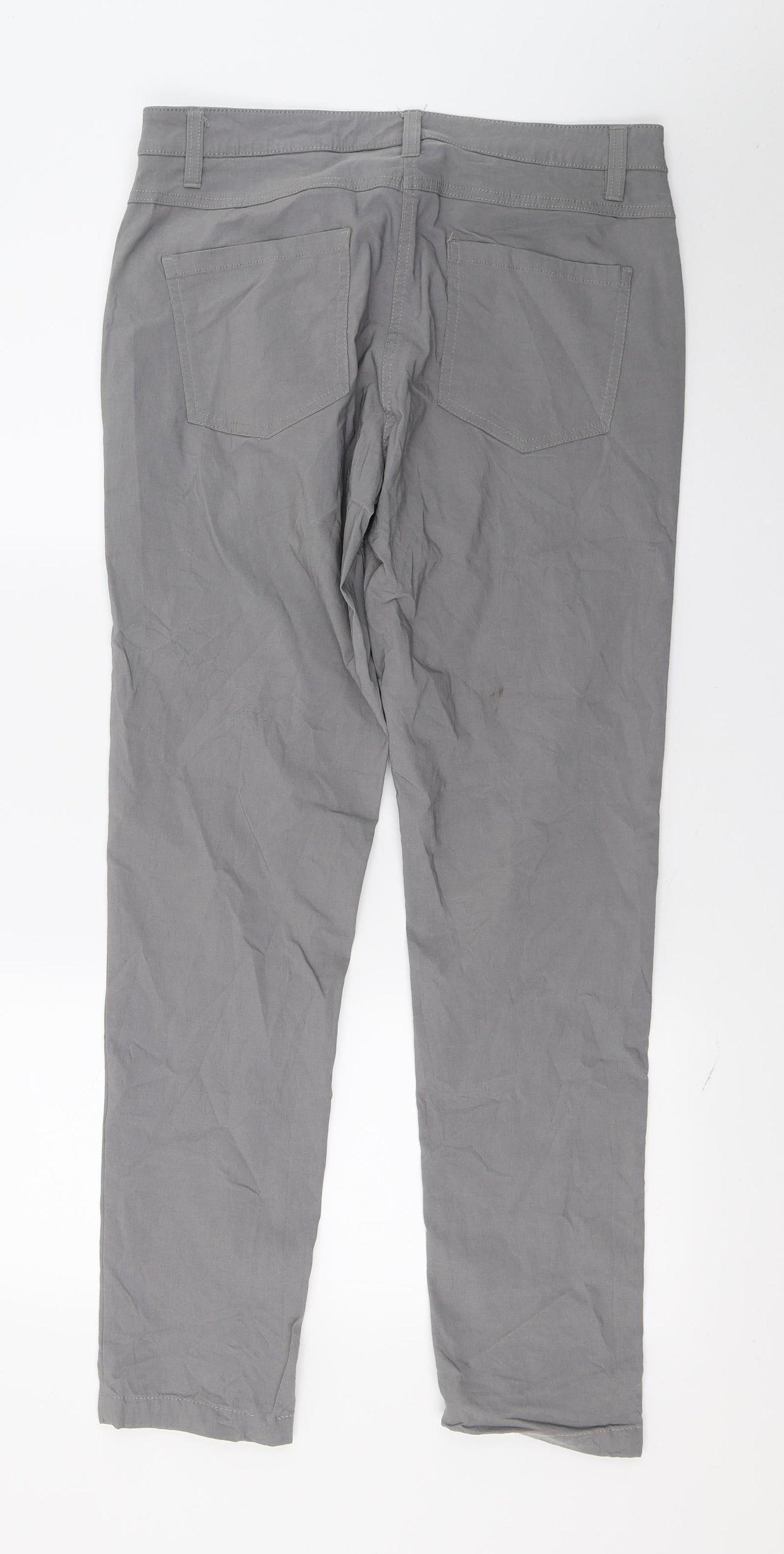 Preworn Womens Grey   Trousers  Size 34 in L28 in