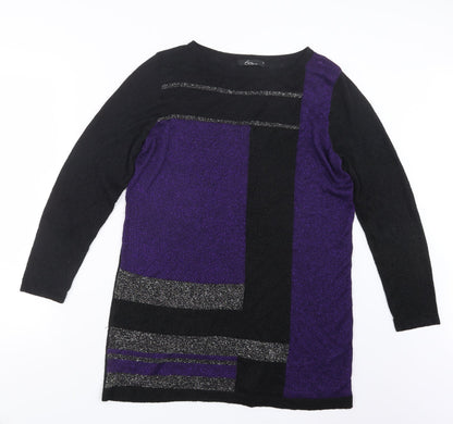 Preloved Bm Collection Womens Purple   Pullover Jumper Size M - Front