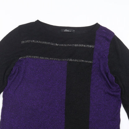 Preloved Bm Collection Womens Purple   Pullover Jumper Size M - Detail