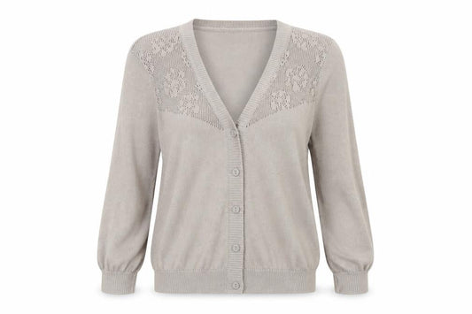 George Womens Beige  Knit Cardigan Jumper Size 14
