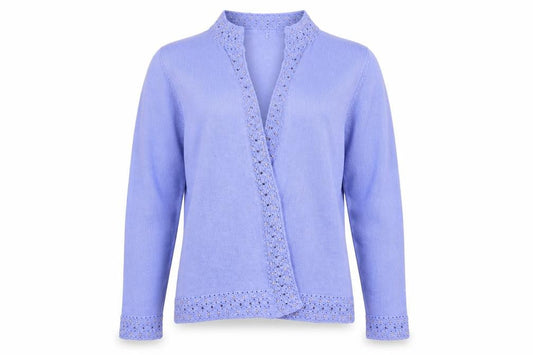 Bonmarché Womens Purple Knit Cardigan Jumper Size M