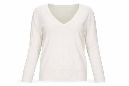 M&Co Womens Ivory  Knit Pullover Jumper Size M