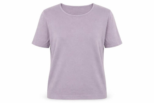 Front view of Papaya women’s purple knit jumper, size UK 18