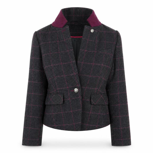 Atmosphere Womens Grey Check  Jacket  Size 8