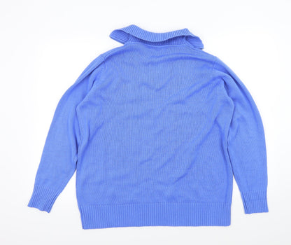 Preloved lsle Womens Blue   Pullover Jumper Size 18 - Back