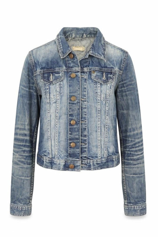 & Womens Blue  Denim Jacket  Size 6