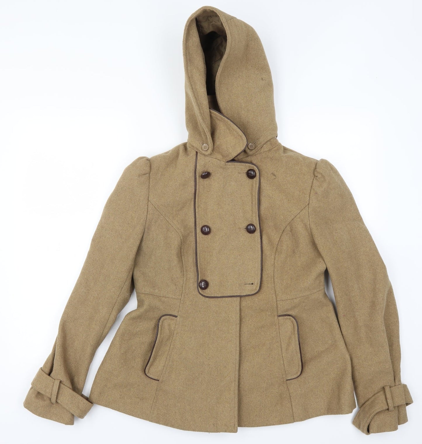 New Look Womens Brown   Pea Coat Coat Size 12