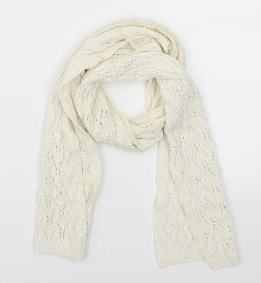 Preworn Womens White    Scarf