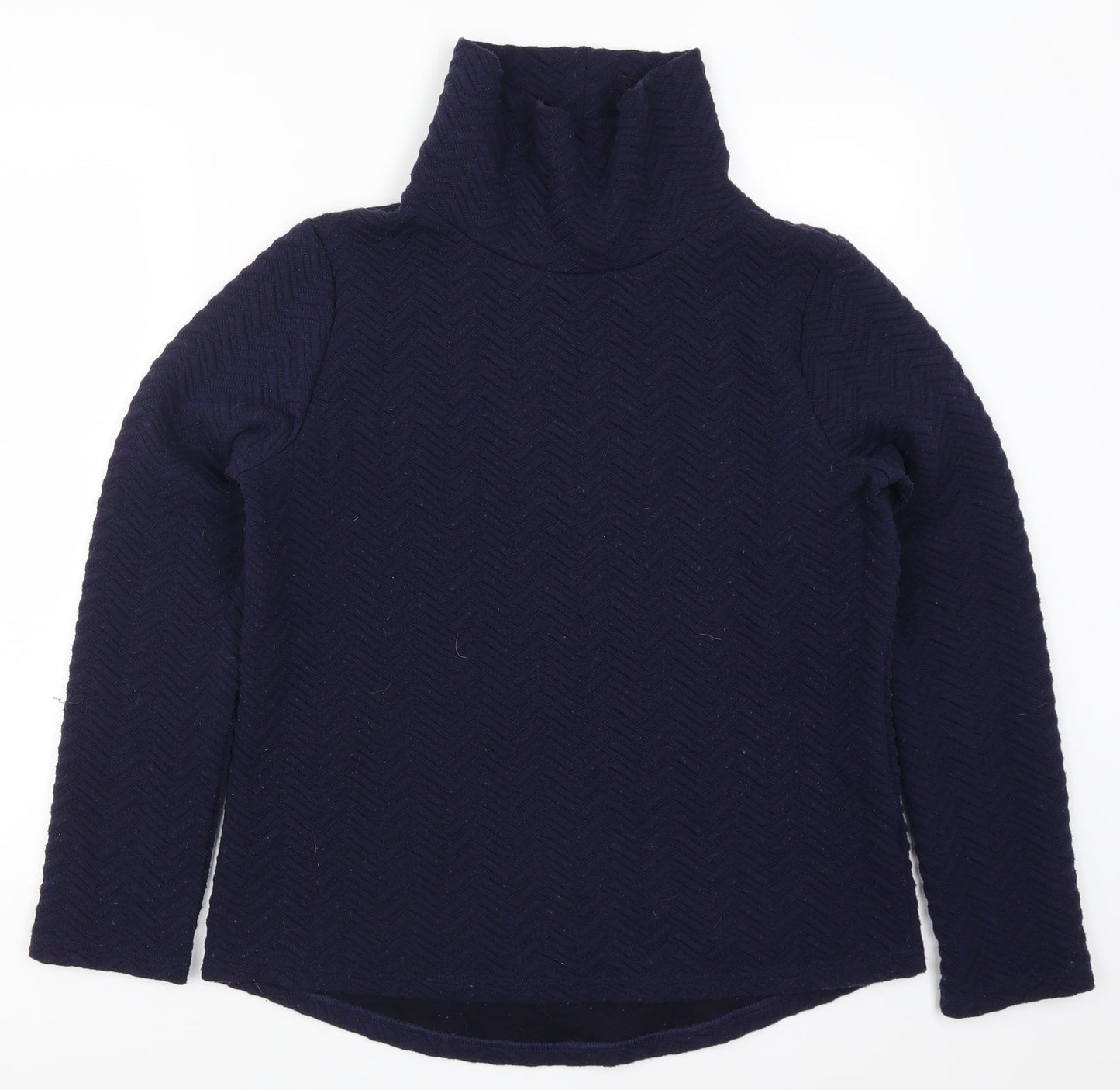 Matalan Womens Blue Geometric  Pullover Sweatshirt Size M