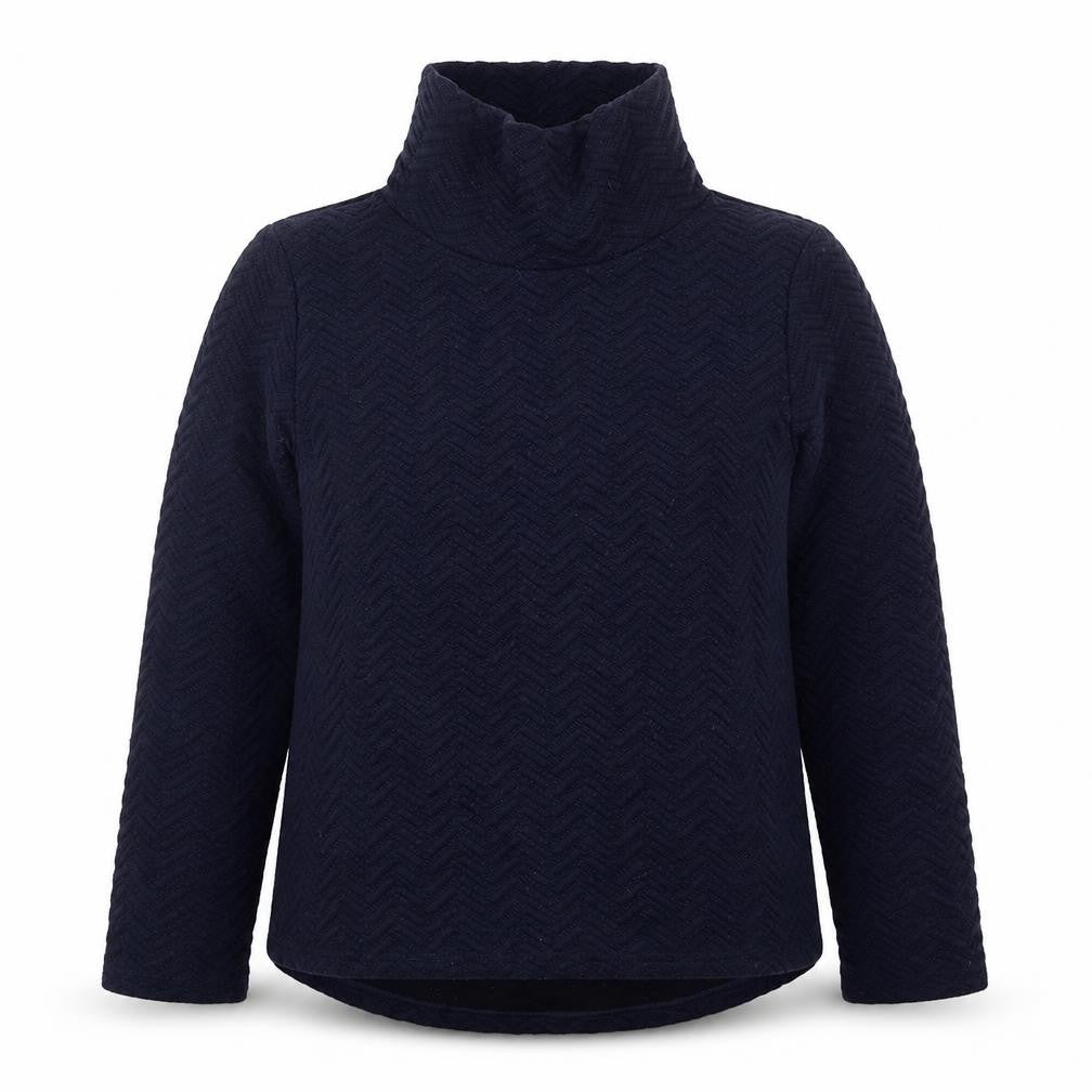 Matalan Womens Blue Geometric  Pullover Sweatshirt Size M