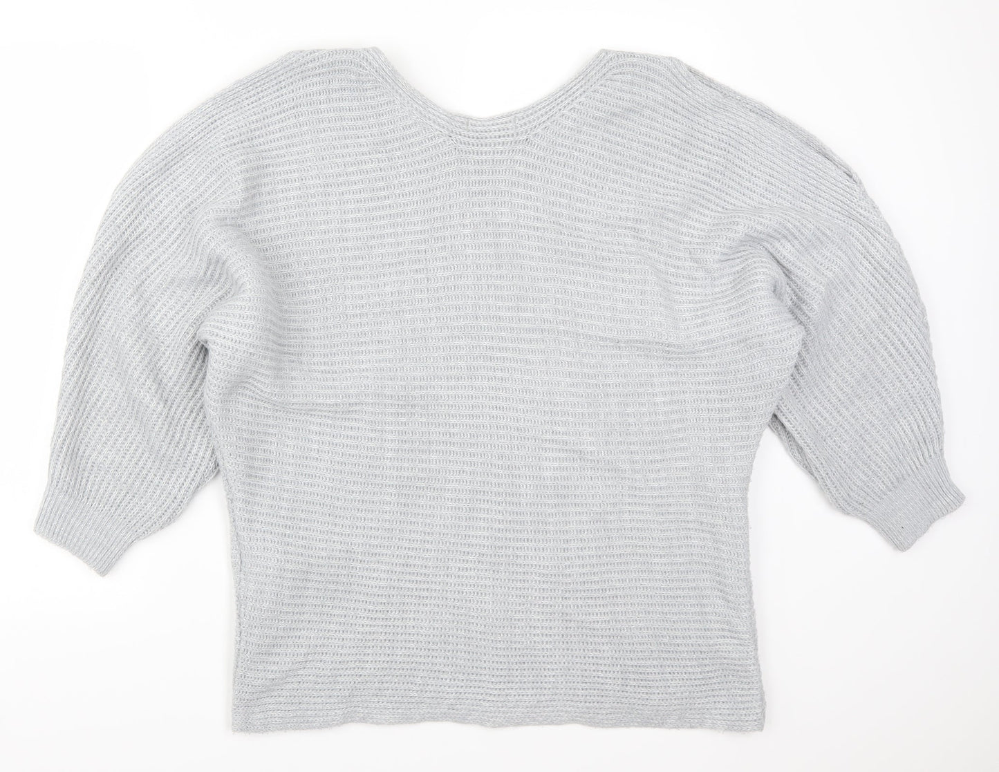 F&F Womens Grey  Knit Pullover Jumper Size 16
