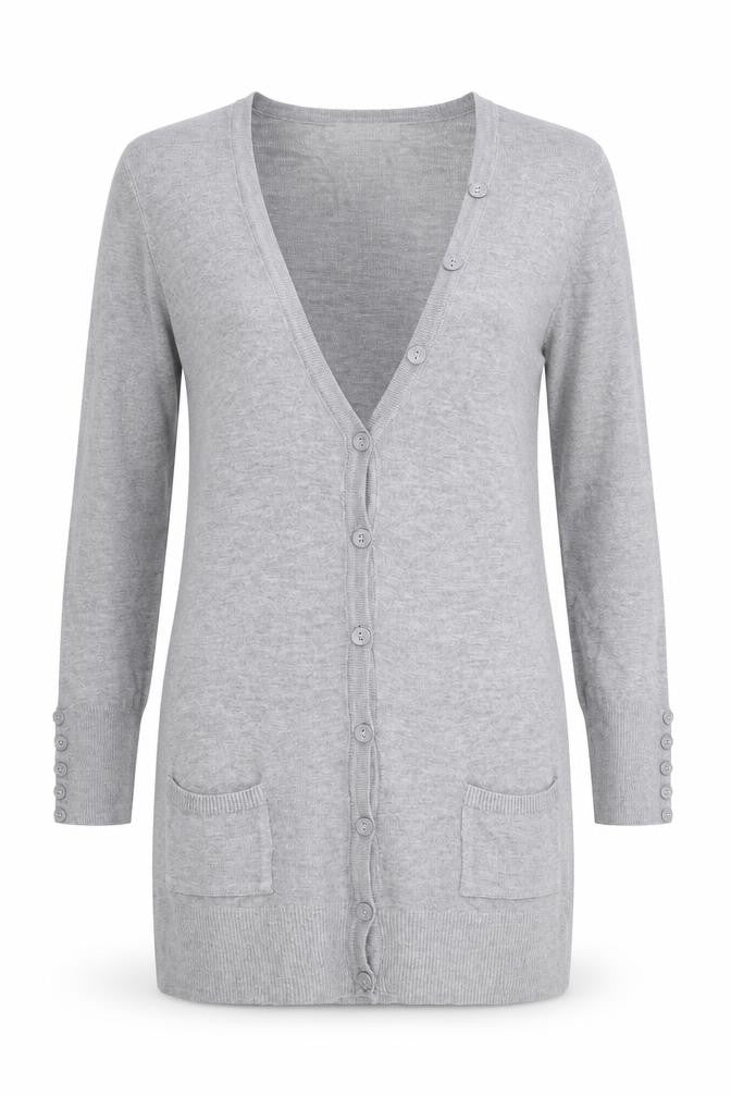 Marks & Spencer Womens Grey   Cardigan Jumper Size 10