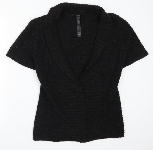 Evie Womens Brown  Knit Cardigan Jumper Size 6