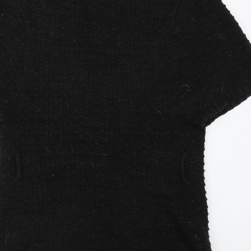 Evie Womens Brown  Knit Cardigan Jumper Size 6