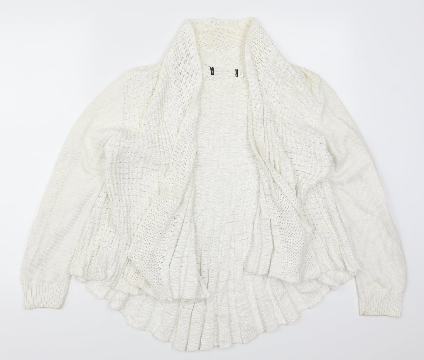 Preworn Womens White   Cardigan Jumper Size M