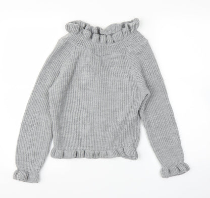 Preloved Misspap Womens Grey   Pullover Jumper Size S - Front