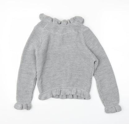 Preloved Misspap Womens Grey   Pullover Jumper Size S - Back