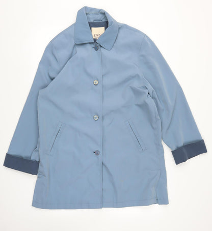 EWM Womens Blue   Overcoat Coat Size 14