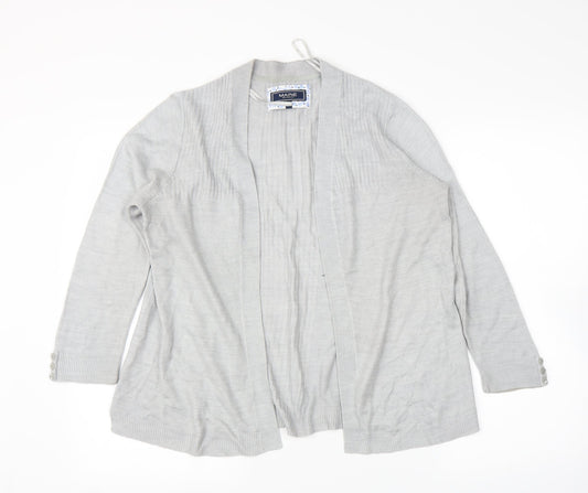 Debenhams Womens Grey   Cardigan Jumper Size 12