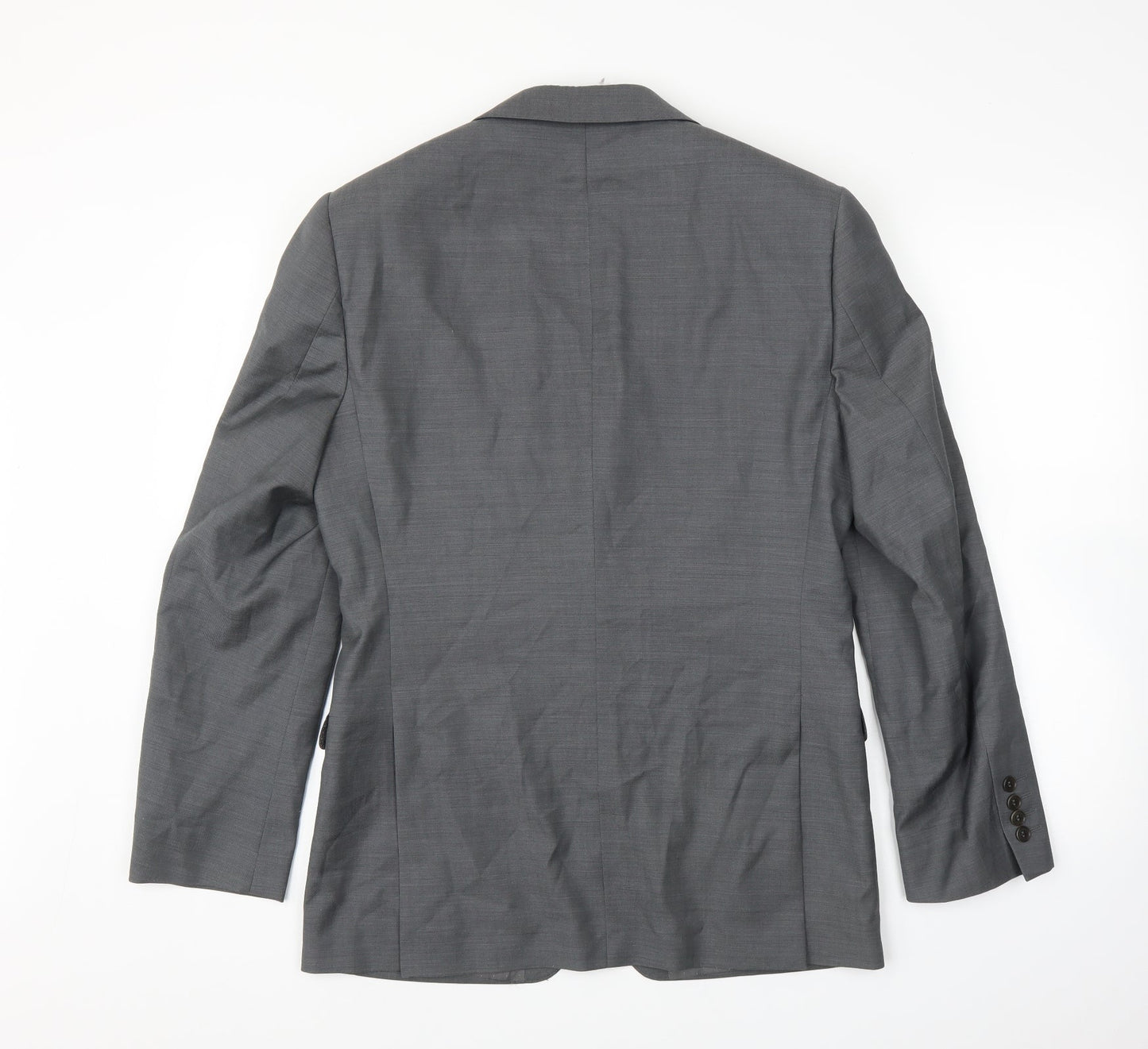 French Connection Mens Grey  Rayon Jacket Suit Jacket Size 38