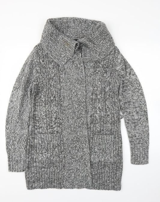 F&F Womens Grey   Cardigan Jumper Size 10
