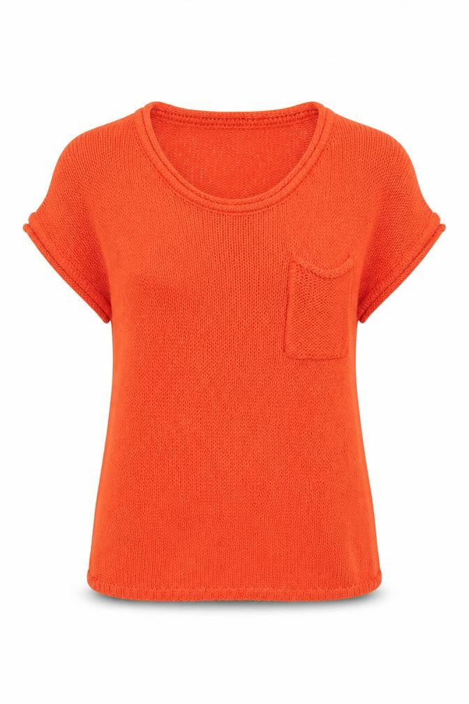 New Look Womens Orange   Basic Blouse Size 8