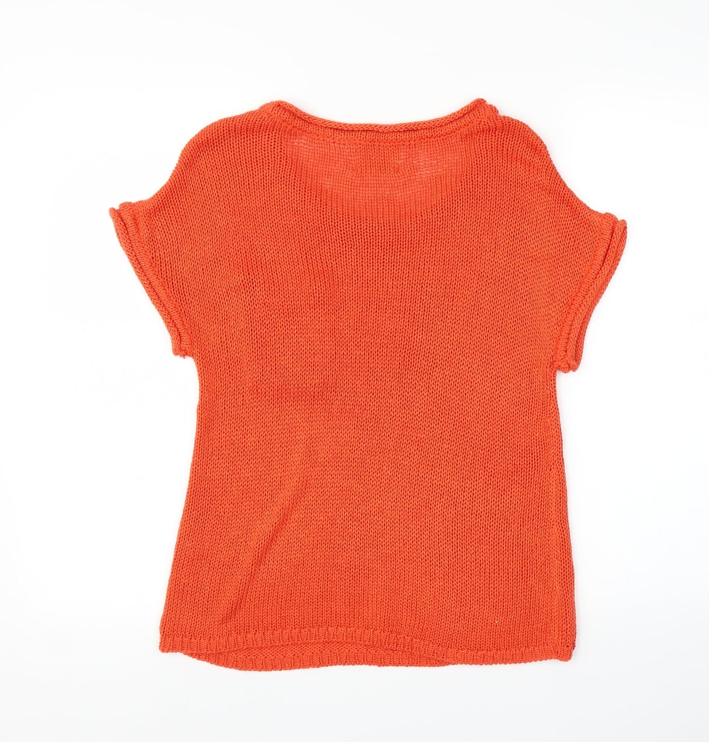 New Look Womens Orange   Basic Blouse Size 8