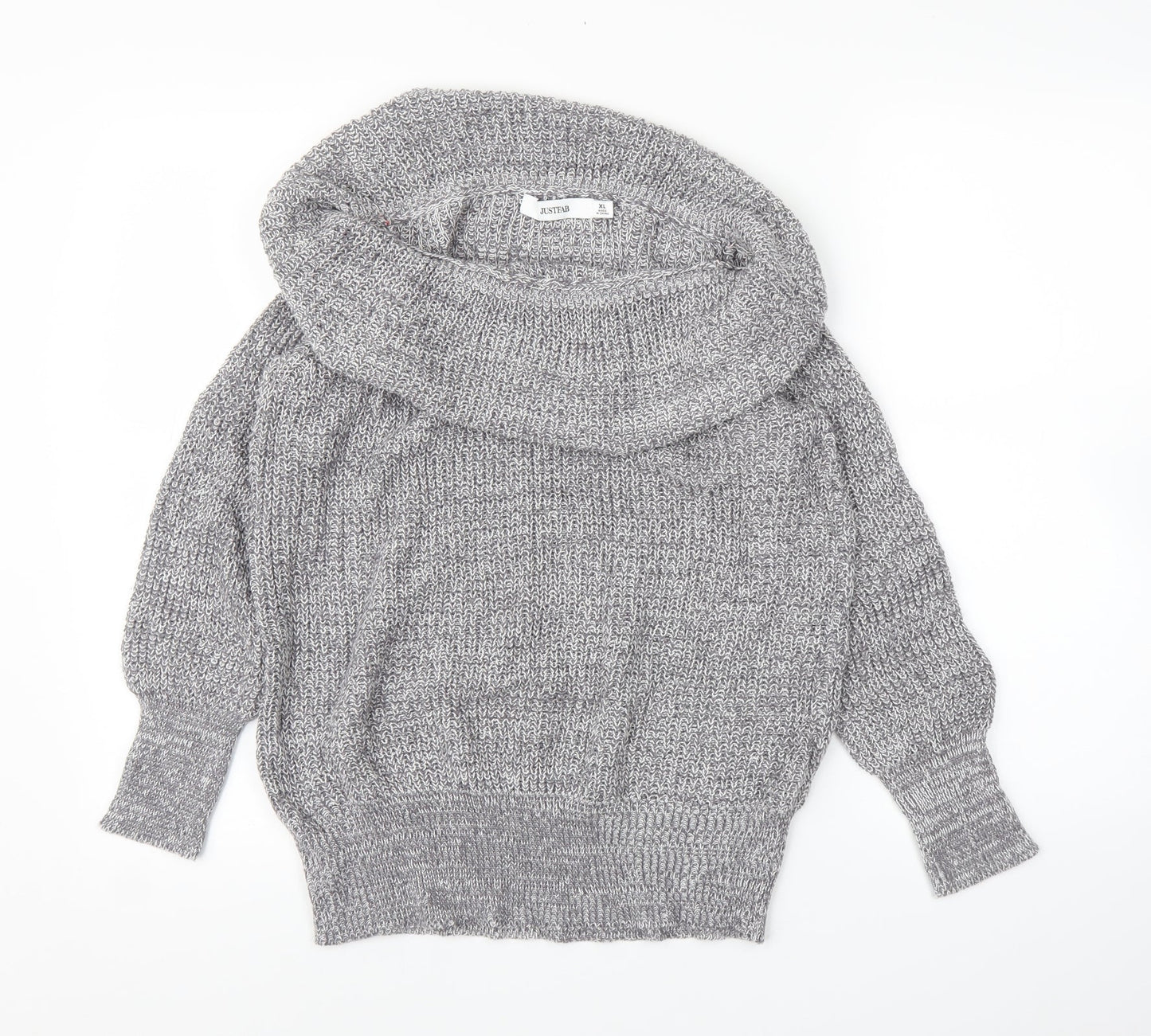 Just Fab Womens Grey   Pullover Jumper Size XL