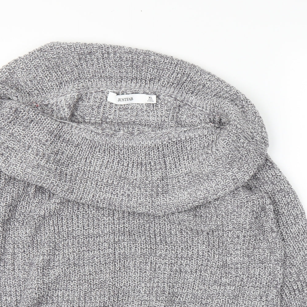 Just Fab Womens Grey   Pullover Jumper Size XL