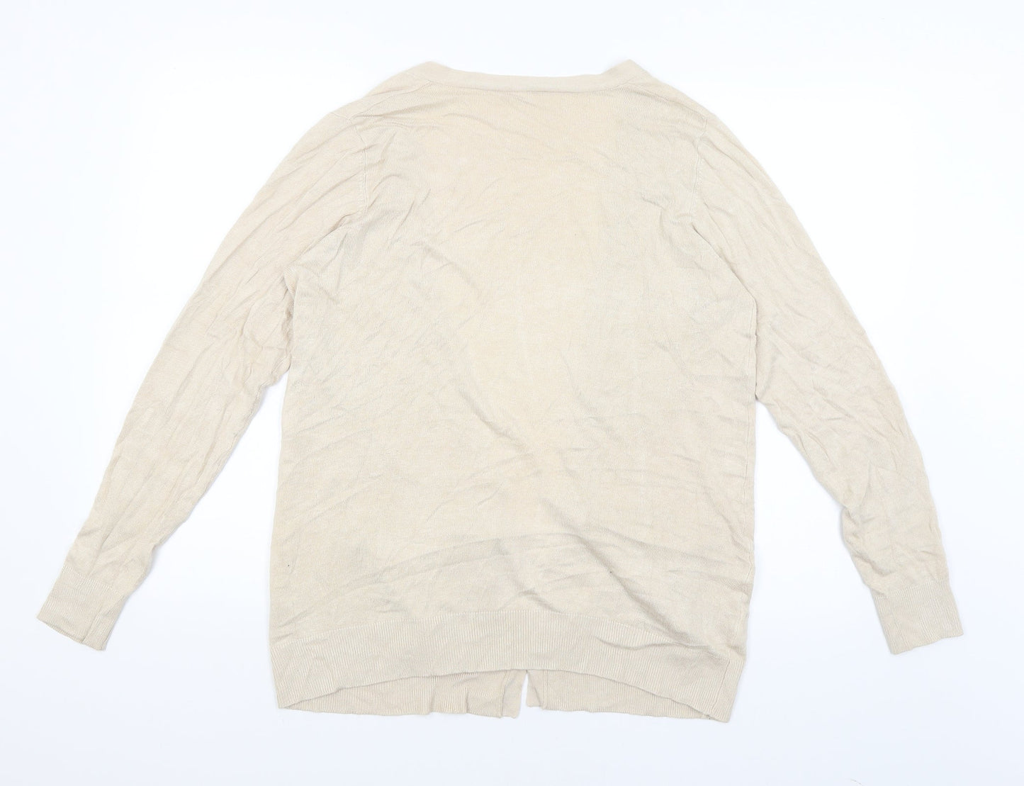 Pep & Co Womens Beige   Wrap Jumper Size 14