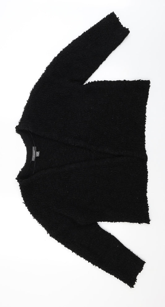 Primark Womens Black   Wrap Jumper Size 12
