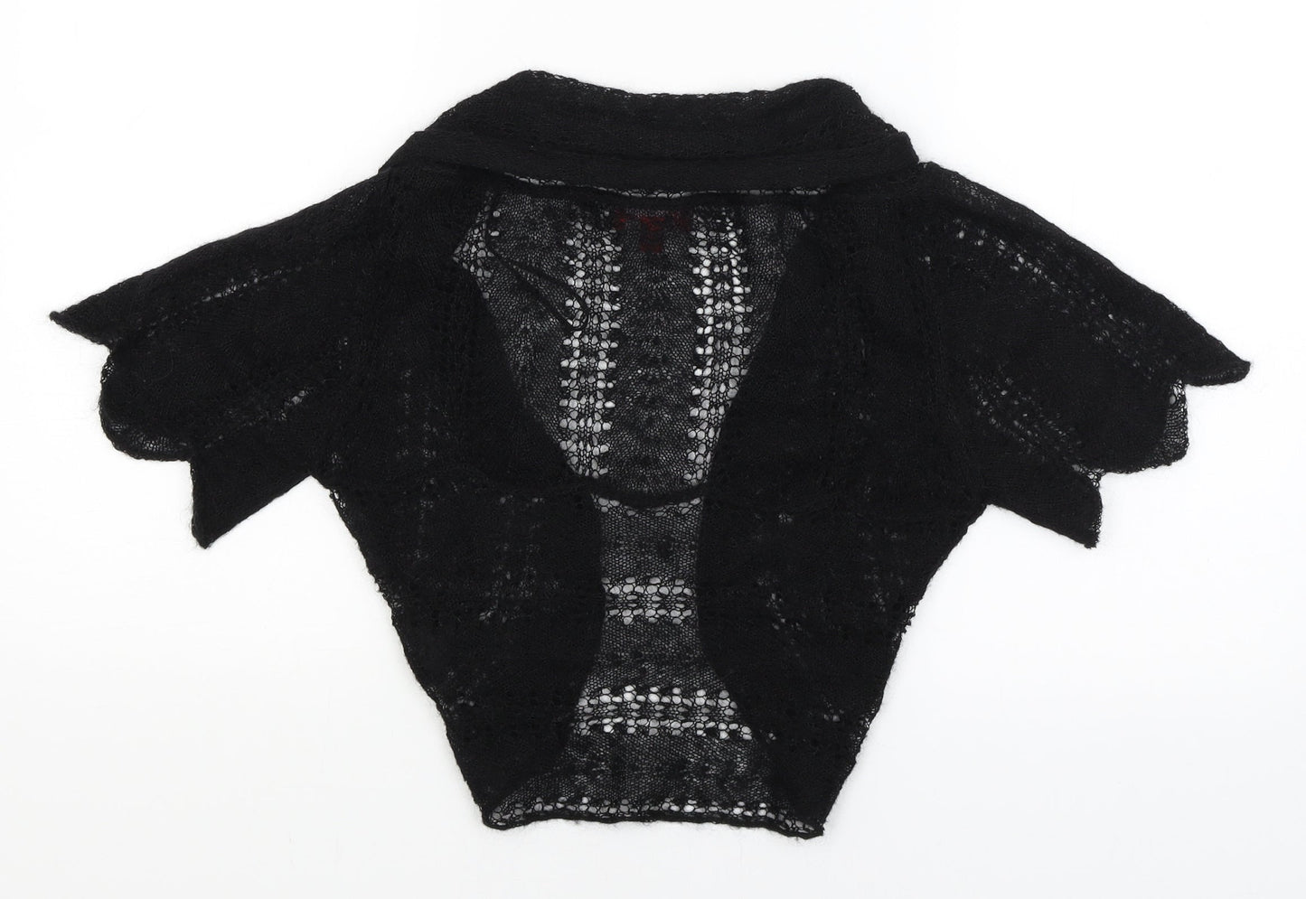 Monsoon Womens Black   Wrap Jumper Size S