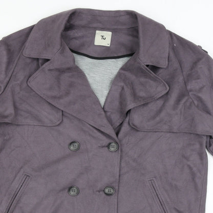 Tu Womens Purple   Jacket  Size 14