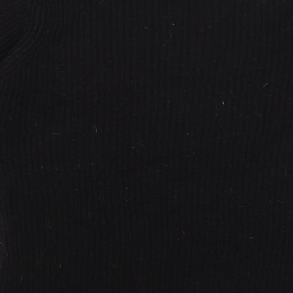 Brave Soul Womens Black   Basic T-Shirt Size M