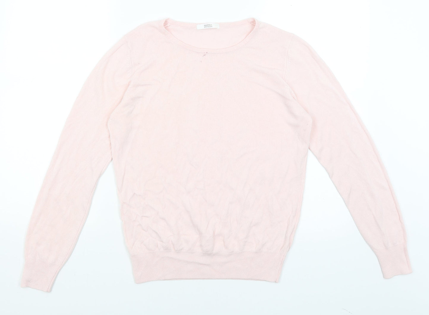M&S Womens Pink   Pullover Jumper Size 12