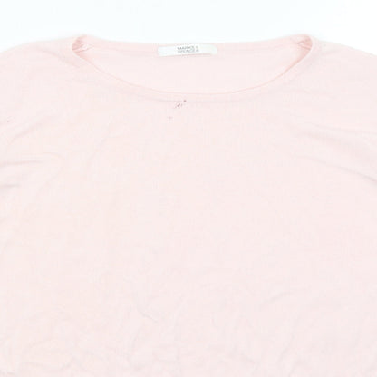 Marks & Spencer Womens Pink   Pullover Jumper Size 12