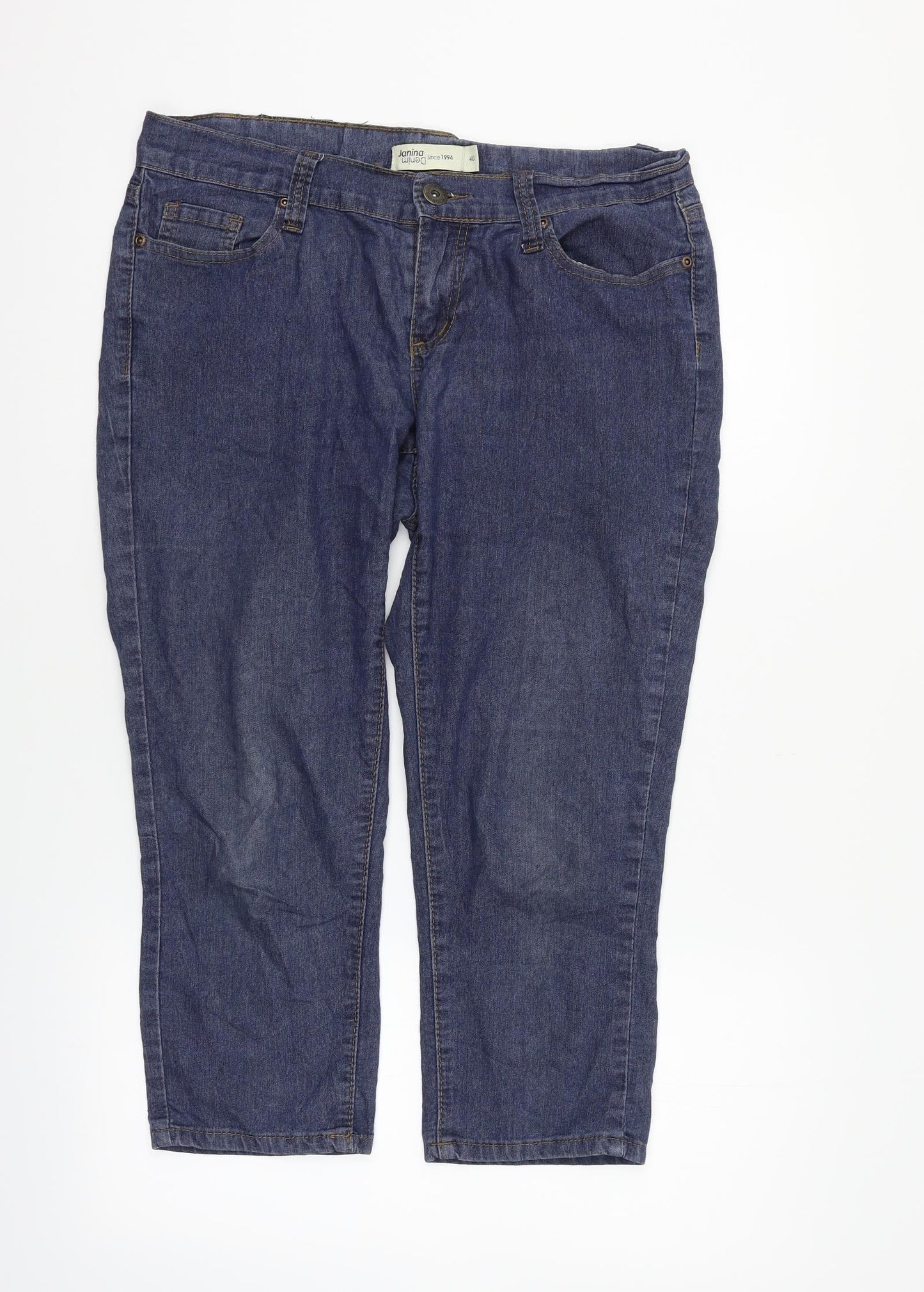 Janina Denim Womens Blue   Cropped Jeans Size 12 L22 in