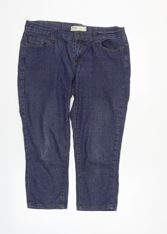 Janina Denim Womens Blue   Cropped Jeans Size 12 L22 in