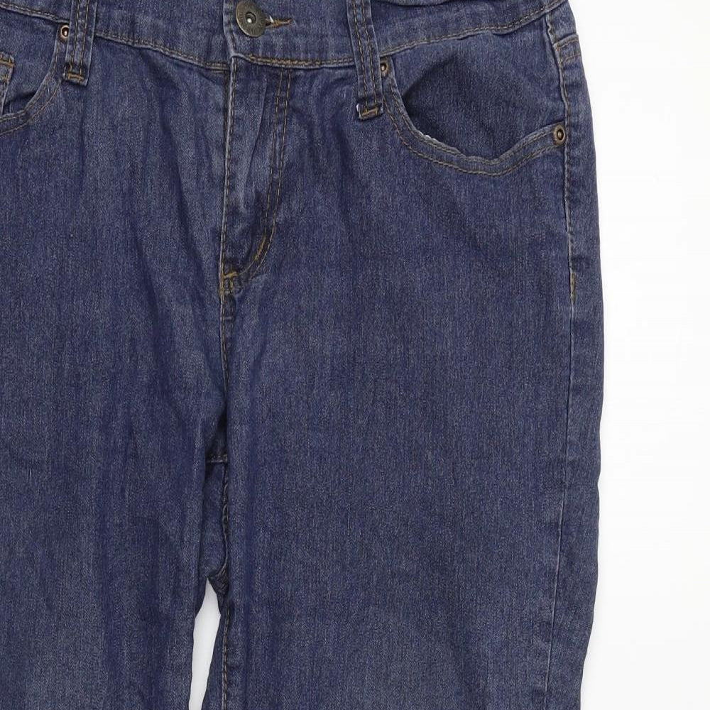 Janina Denim Womens Blue   Cropped Jeans Size 12 L22 in
