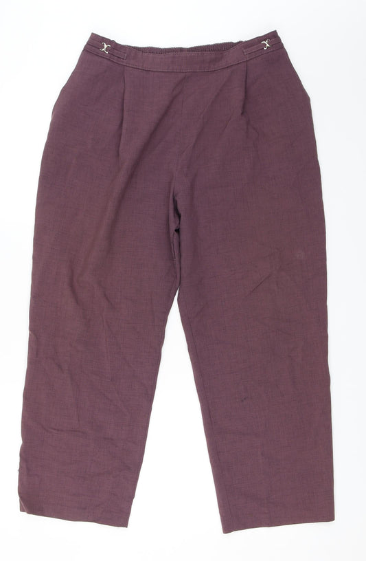 BHS Womens Purple   Trousers  Size 18 L26 in