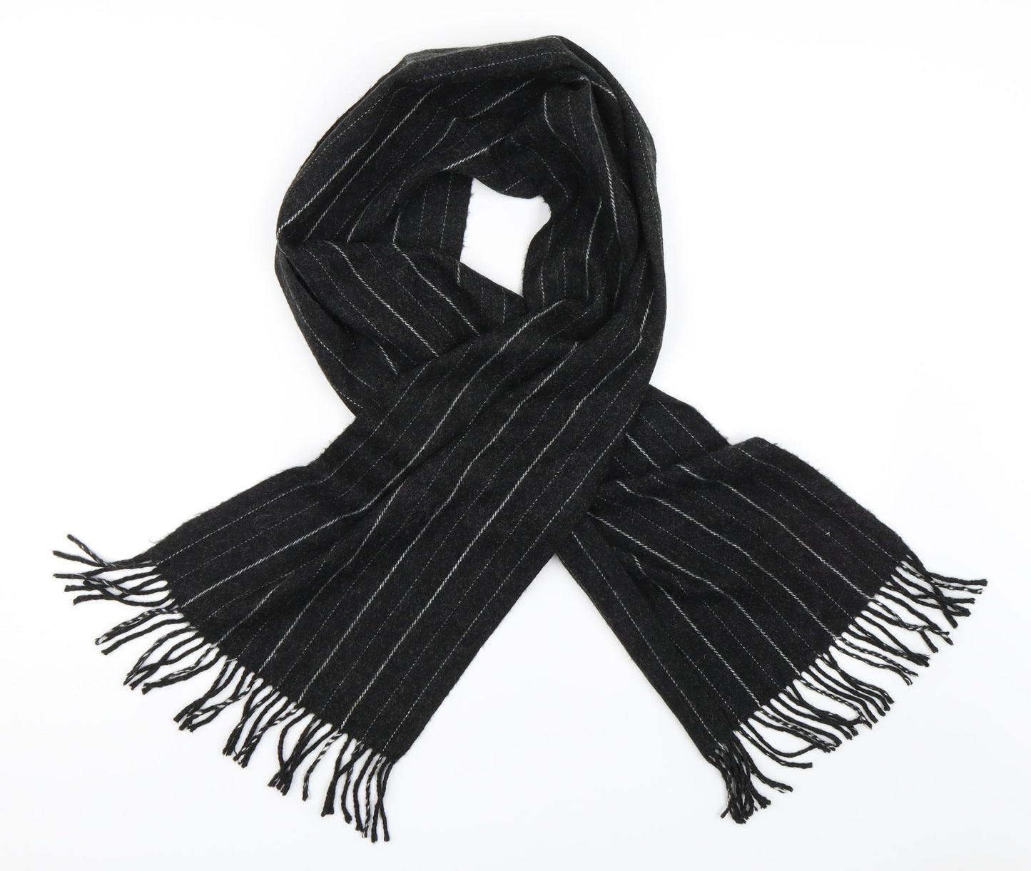 Preworn Mens Black   Scarf  One Size