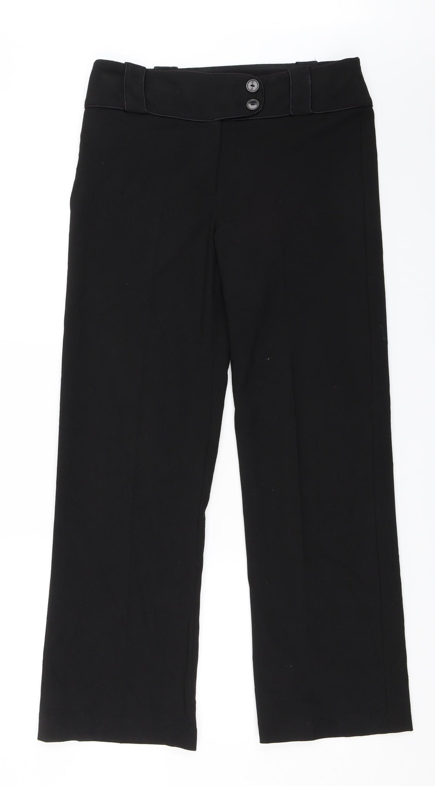 Preworn Womens Black   Trousers  Size 10 L29.5 in