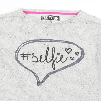 Marks & Spencer Girls Grey   Pullover Sweatshirt Size 12-13 Years
