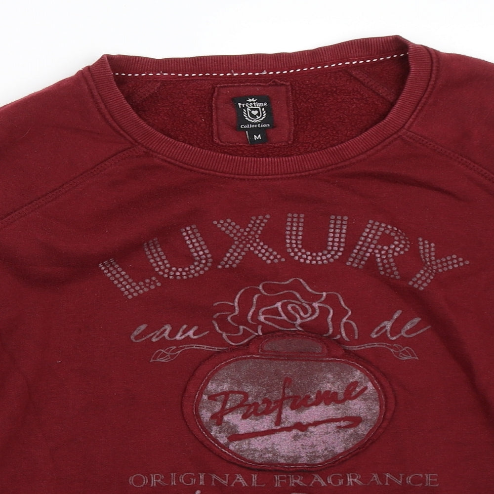 Freetime Collection Womens Red   Pullover Sweatshirt Size M