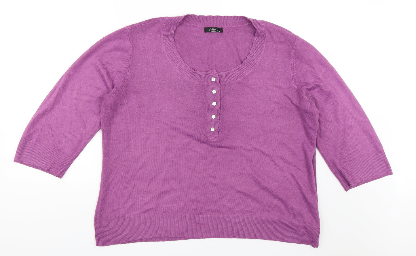 BM Womens Purple   Pullover Jumper Size L